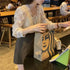 シフォンフラワーレーストップス